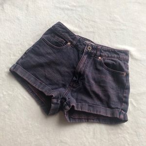 Purple Bullhead High Waisted Shorts